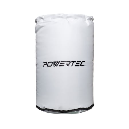 Powertec Dust Collector Lower Bag 20 in. Dia. x 30 in., Dust Collector Bottom Bag with Clear Window & Zipper 70351